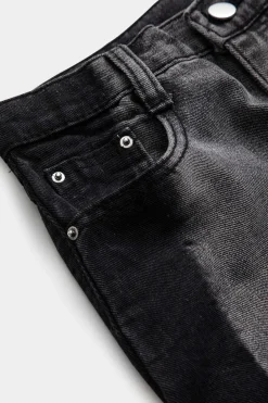 Denim Button Pocket Skirt