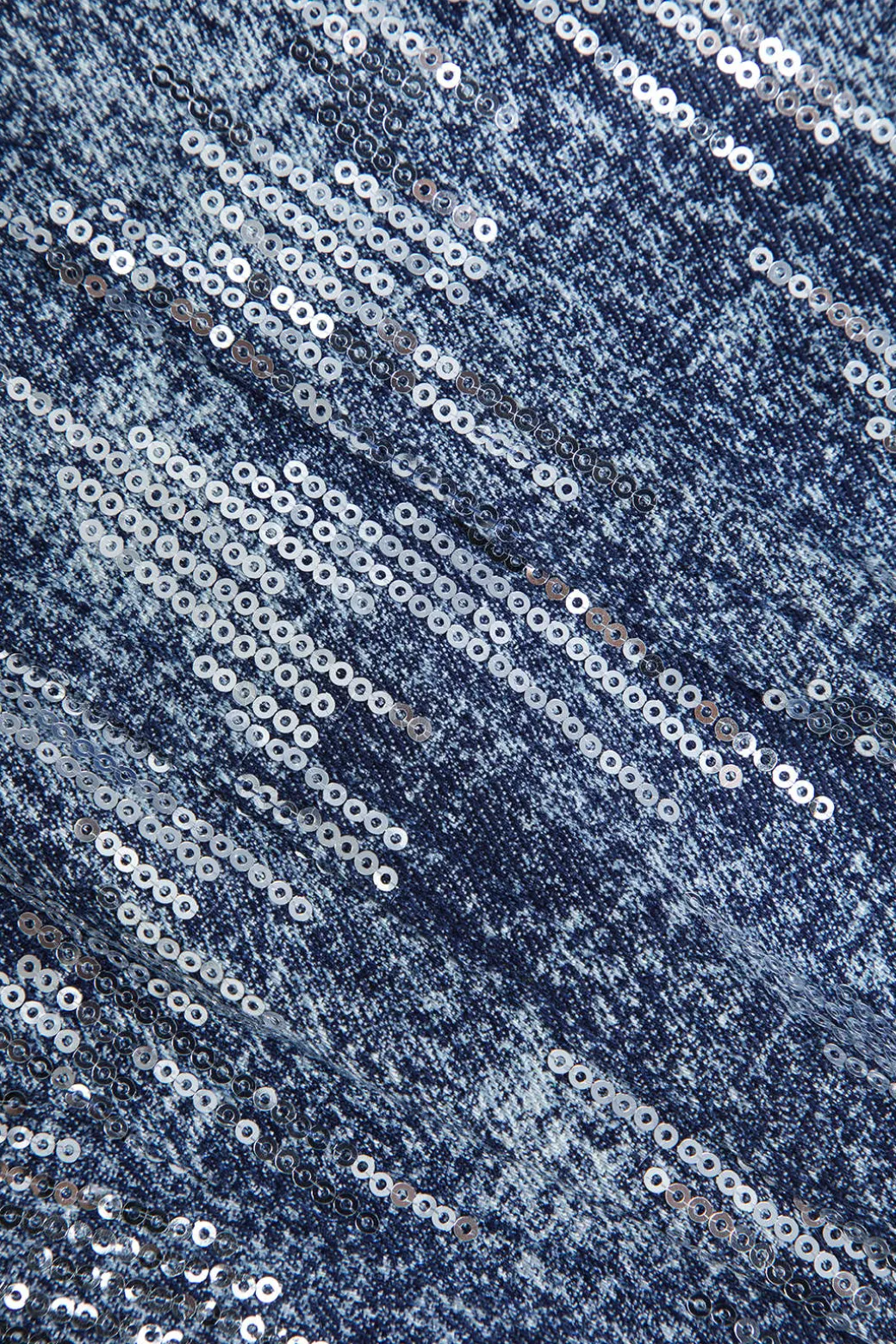 Denim Corset Sequin Zipper Tube Top