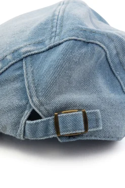 Denim Flat Cap