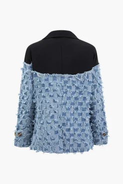 Denim Patchwork Blazer