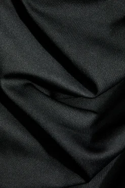 Denim Patchwork Color Block Ruched Zipper Skirt