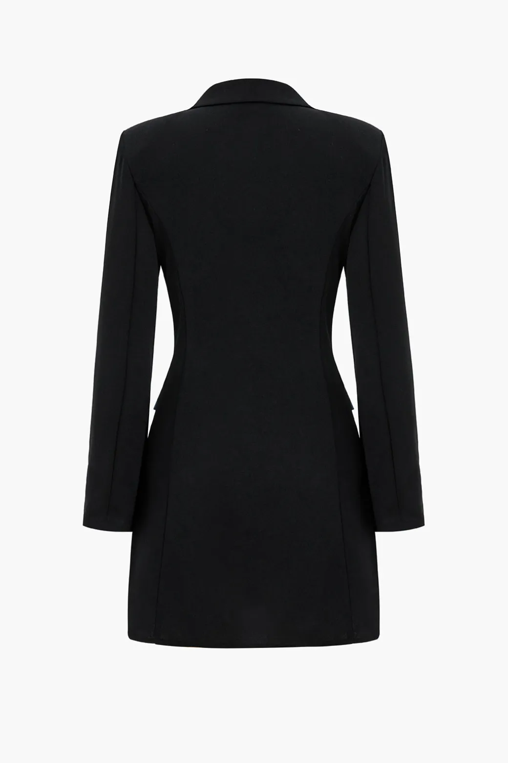 Denim Patchwork Long Sleeve Blazer Suit Mini Dress