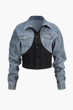 Denim Patchwork Outerwear