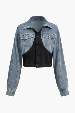 Denim Patchwork Outerwear