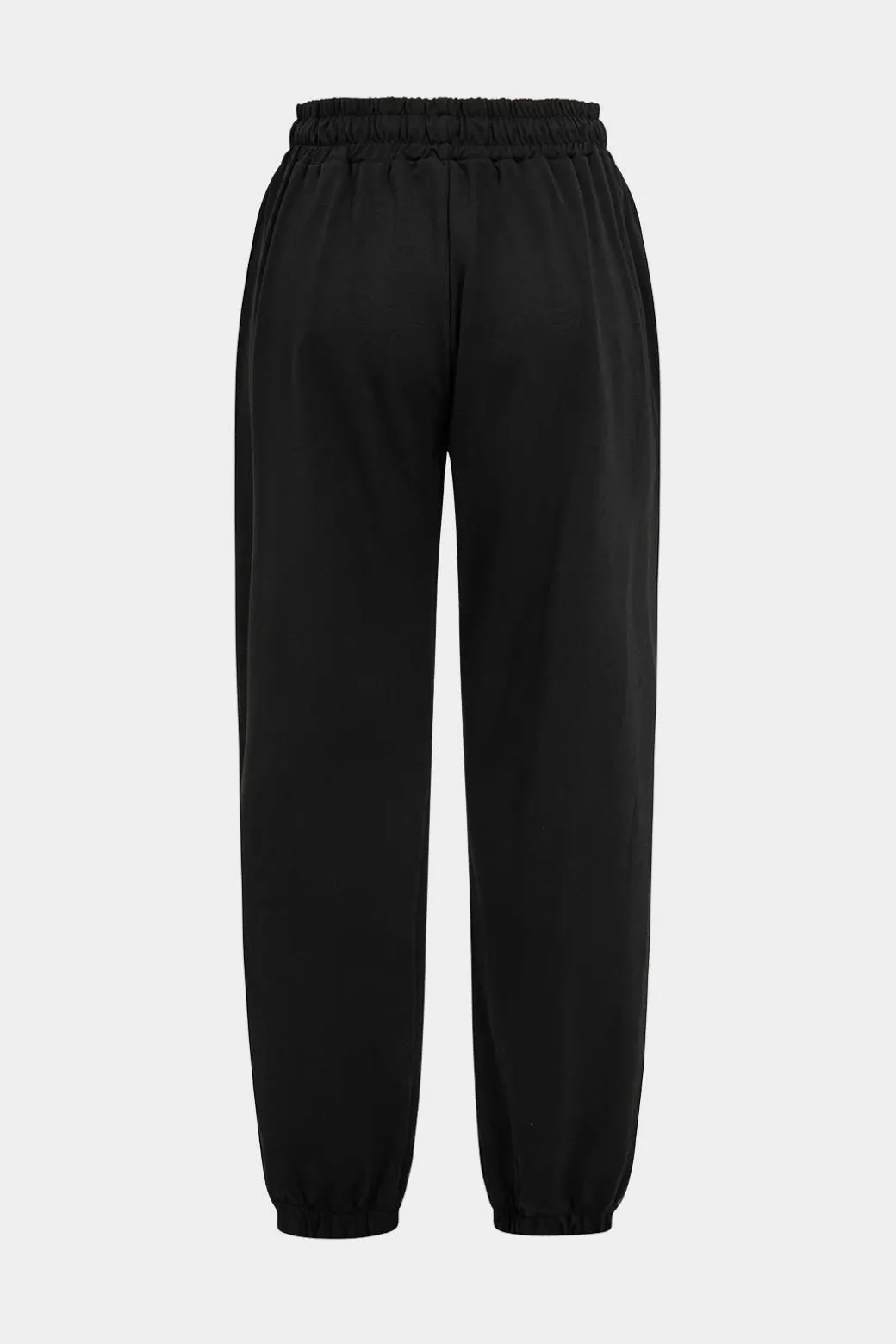 Denim Patchwork Pocket Tie-Up Top And Trousers Set