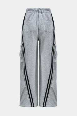 Denim Patchwork Pocket Trousers