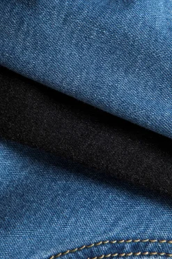 Denim Patchwork Pocket Zipper Outerwear