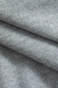 Denim Patchwork Sweater Long-Sleeve Top