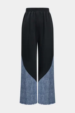 Denim Patchwork Trousers