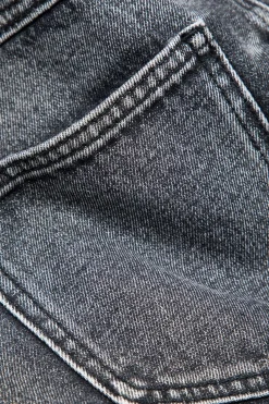Denim Zip Up Mini Skirt