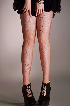 Diamond Mesh High Elastic Tights