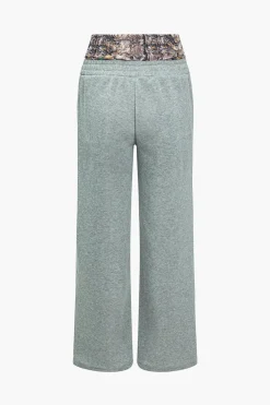 Double Waisted Wide Leg Pants