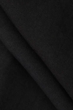 Draped Wrap Straight Leg Suit Pants