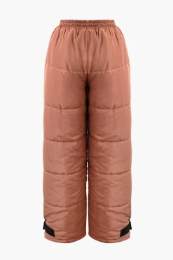 Drawstring Waist Puffer Pants