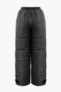Drawstring Waist Puffer Pants