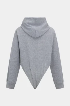 Drawstrings Hooded Long-Sleeve Top And Trousers Set