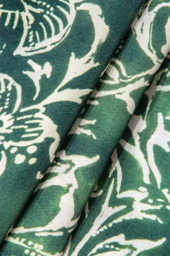 Ethnic Floral Print Wide Leg Pants