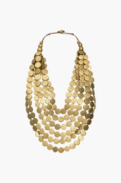 Exaggerated Wood Multi-Layer Body Chain