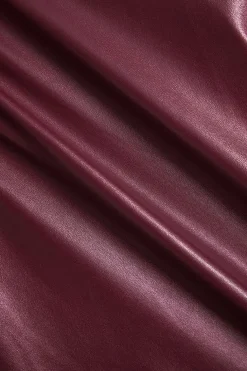 Faux Leather Button Jumpsuit