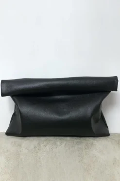 Faux Leather Clutch Bag
