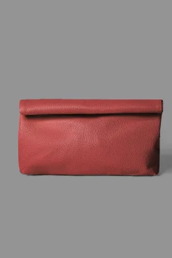 Faux Leather Clutch Bag