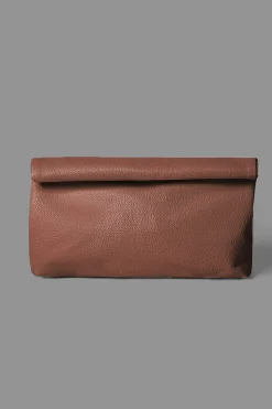 Faux Leather Clutch Bag