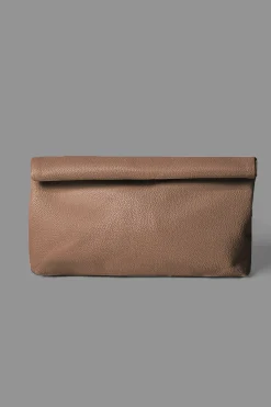 Faux Leather Clutch Bag