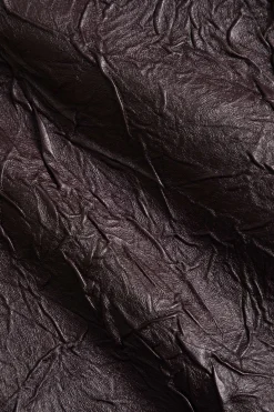 Faux Leather High Waist Zipper Skirt