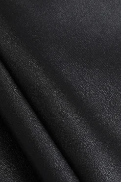 Faux Leather High Waist Zipper Pocket Shorts