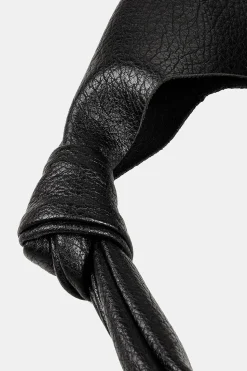 Faux Leather Knot Shoulder Bag