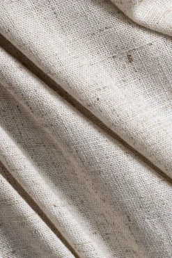 Faux Leather Linen Patchwork Ruched Skirt