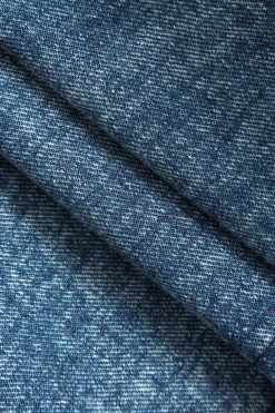 Faux Leather Patchwork Frayed Denim Outerwear