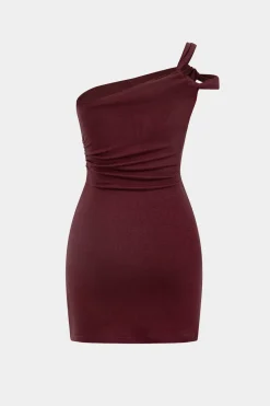 Faux Leather Patchwork Mini Dress