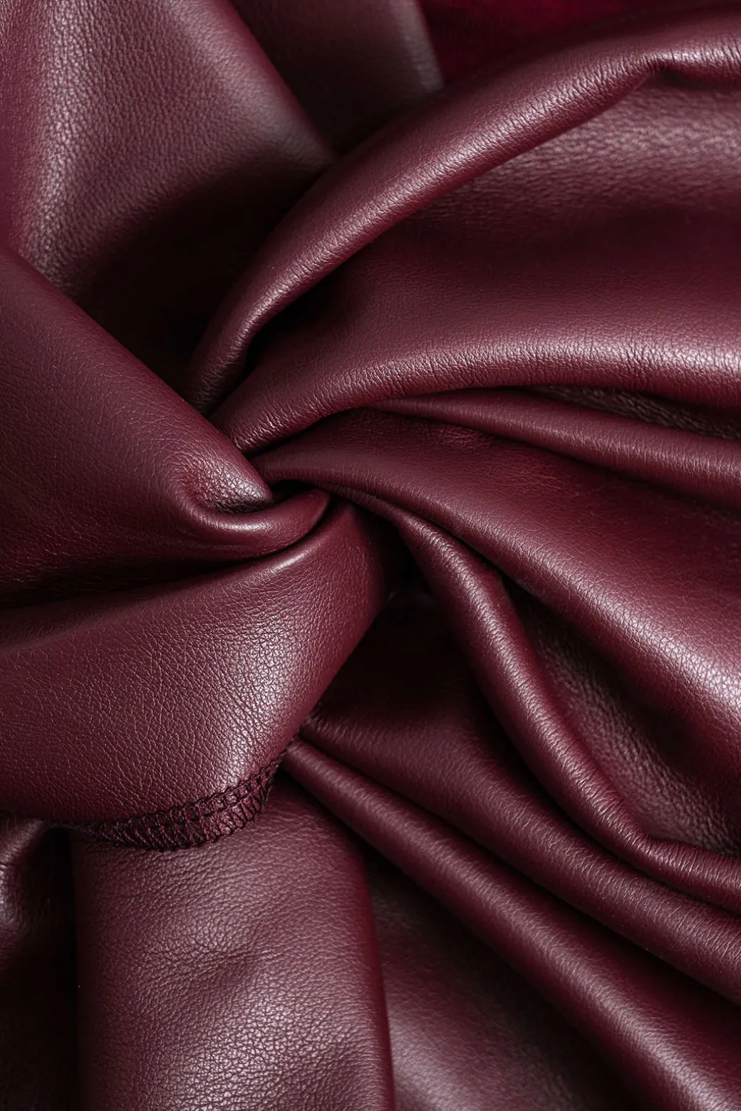 Faux Leather Patchwork Mini Dress