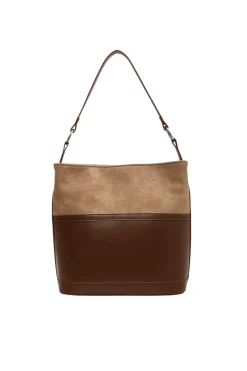 Faux Leather Patchwork Shoulder Bag