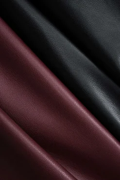 Faux Leather Patchwork Trousers