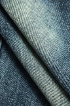 Faux Leather Patchwork Wide Leg Jeans