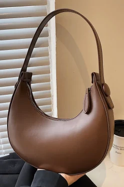 Faux Leather Shoulder Bag