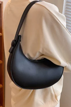 Faux Leather Shoulder Bag