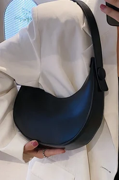 Faux Leather Shoulder Bag