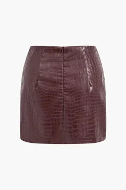 Faux Leather Skirt