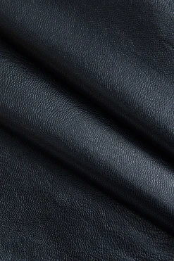 Faux Leather Wraped Midi Skirt