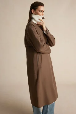 Fleece Button Patchwork Coat