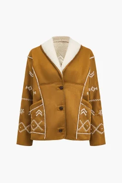 Fleece Embroidery Jacket