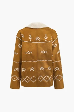 Fleece Embroidery Jacket