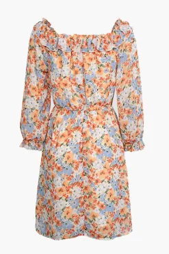 Floral Off The Shoulder Mini Dress