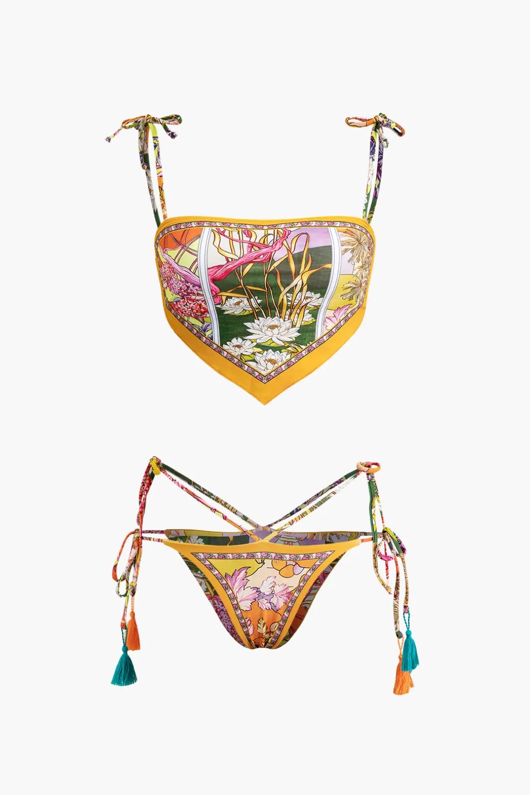 Floral Print Bikini Set