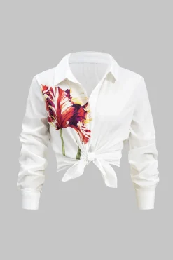 Floral Print Long-Sleeve Shirt