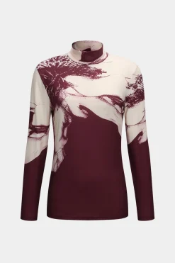 Floral Print Long-Sleeve Top