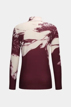 Floral Print Long-Sleeve Top